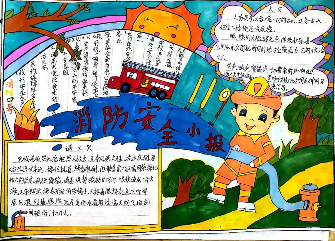 6张关于消防安全的手抄报-图3