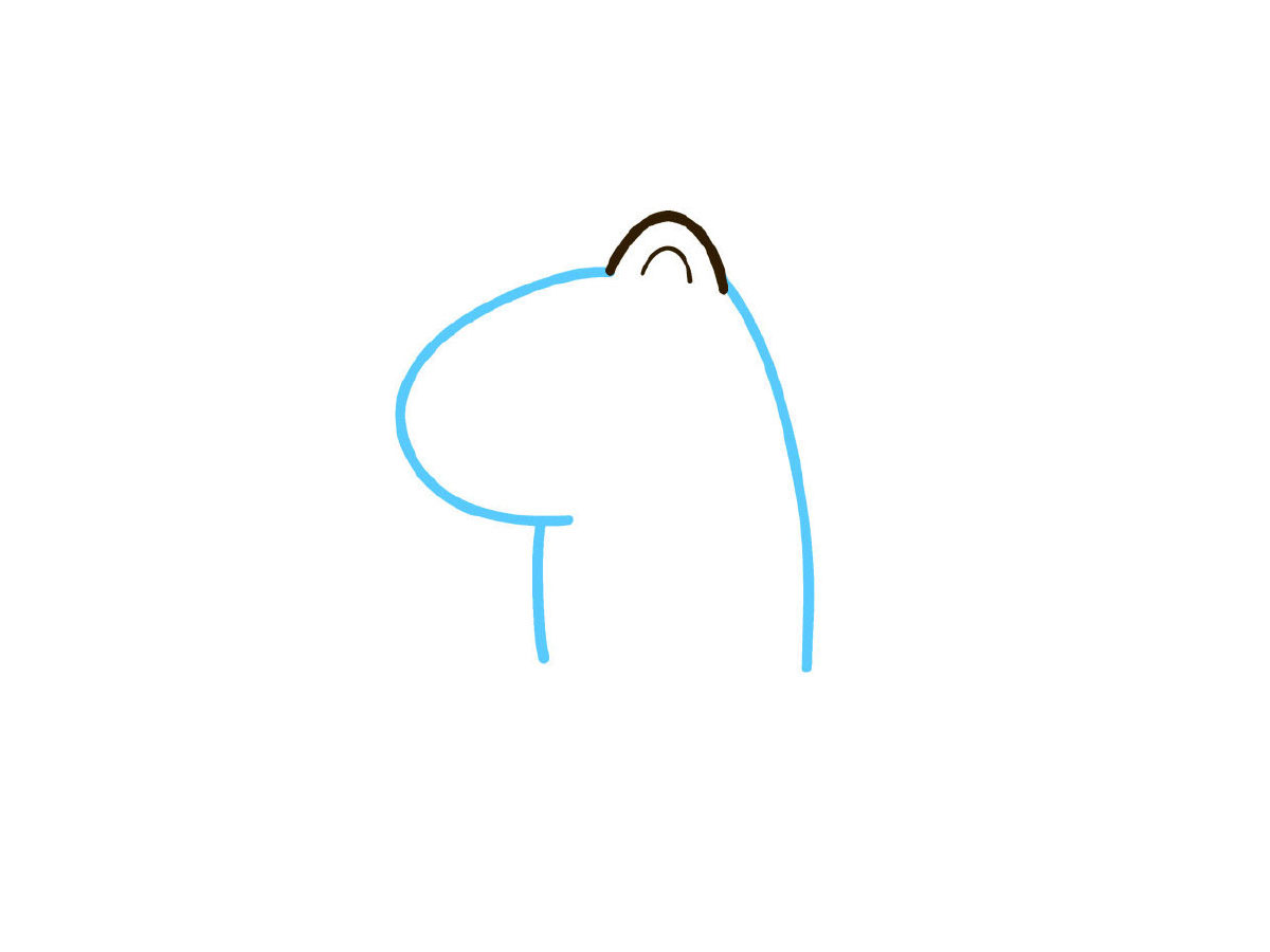 步骤2：画身体。