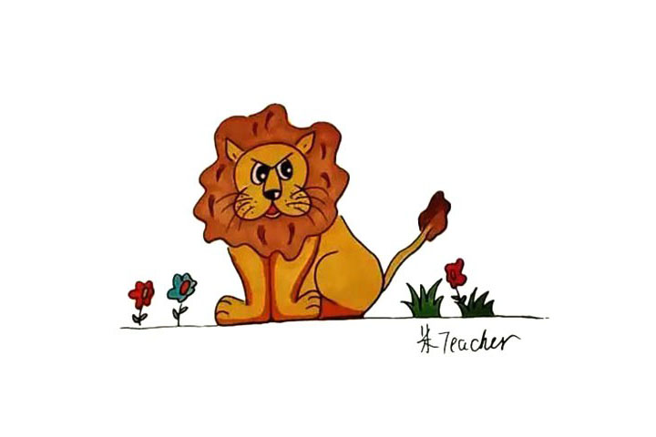 狮子简笔画画法步骤