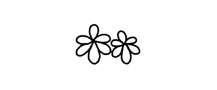 鸭掌木简笔画教程-图4