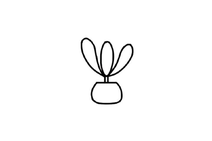 蓝松简笔画教程-图4