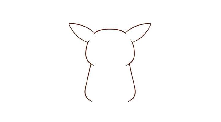 皮卡丘简笔画画法详解-图3