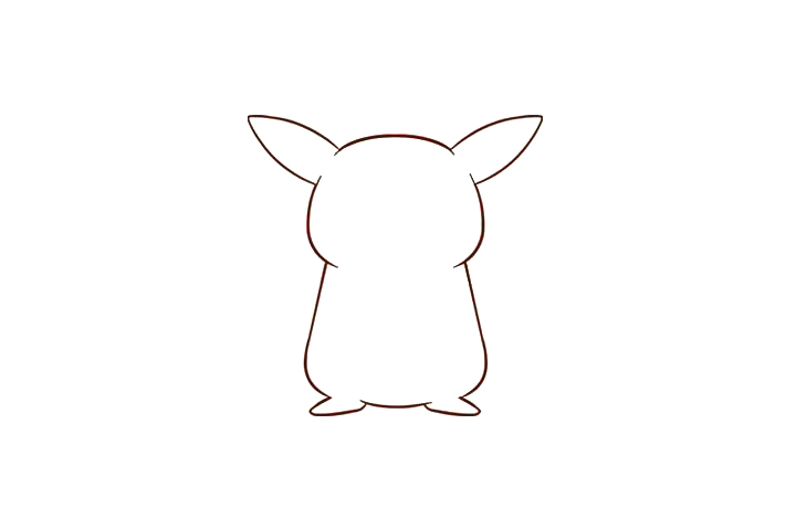 皮卡丘简笔画画法详解-图4