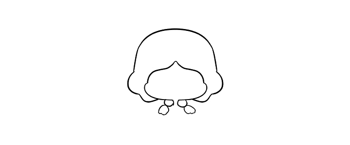 白雪公主简笔画教程-图3