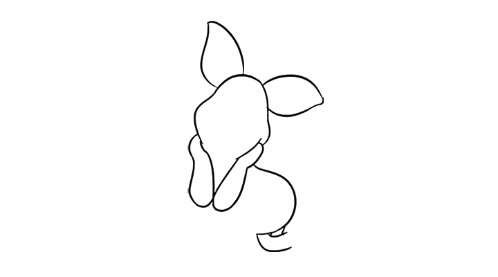 皮杰小猪简笔画教程-图5