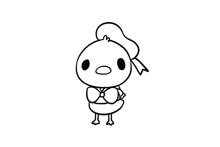 唐老鸭简笔画教程-图8