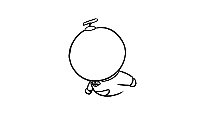 哆啦A梦简笔画教程-图5