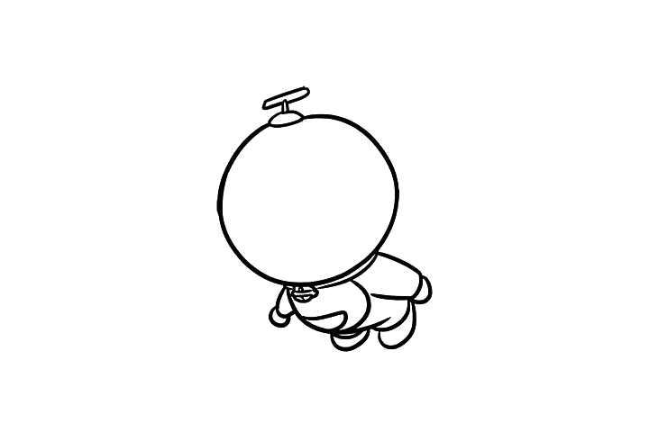 哆啦A梦简笔画教程-图6