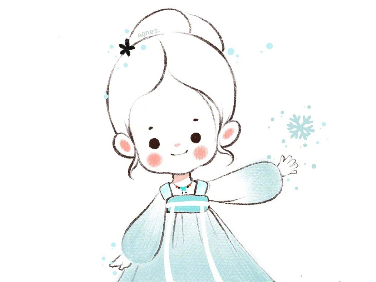 可爱小女孩简笔画图片-图2