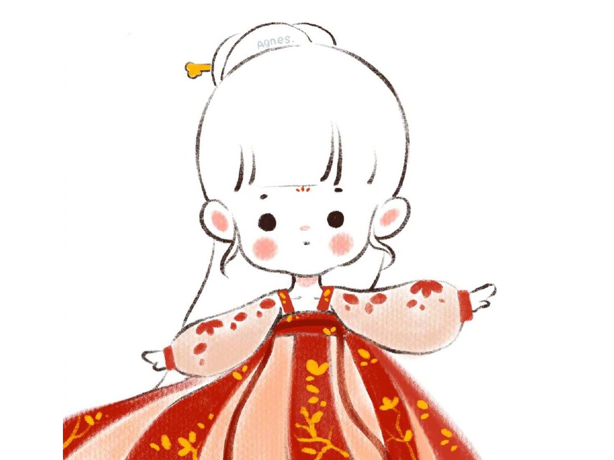 可爱小女孩简笔画图片-图4