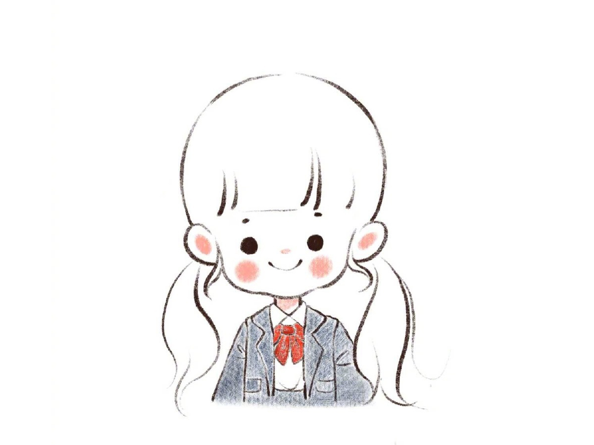 可爱小女孩简笔画图片-图7