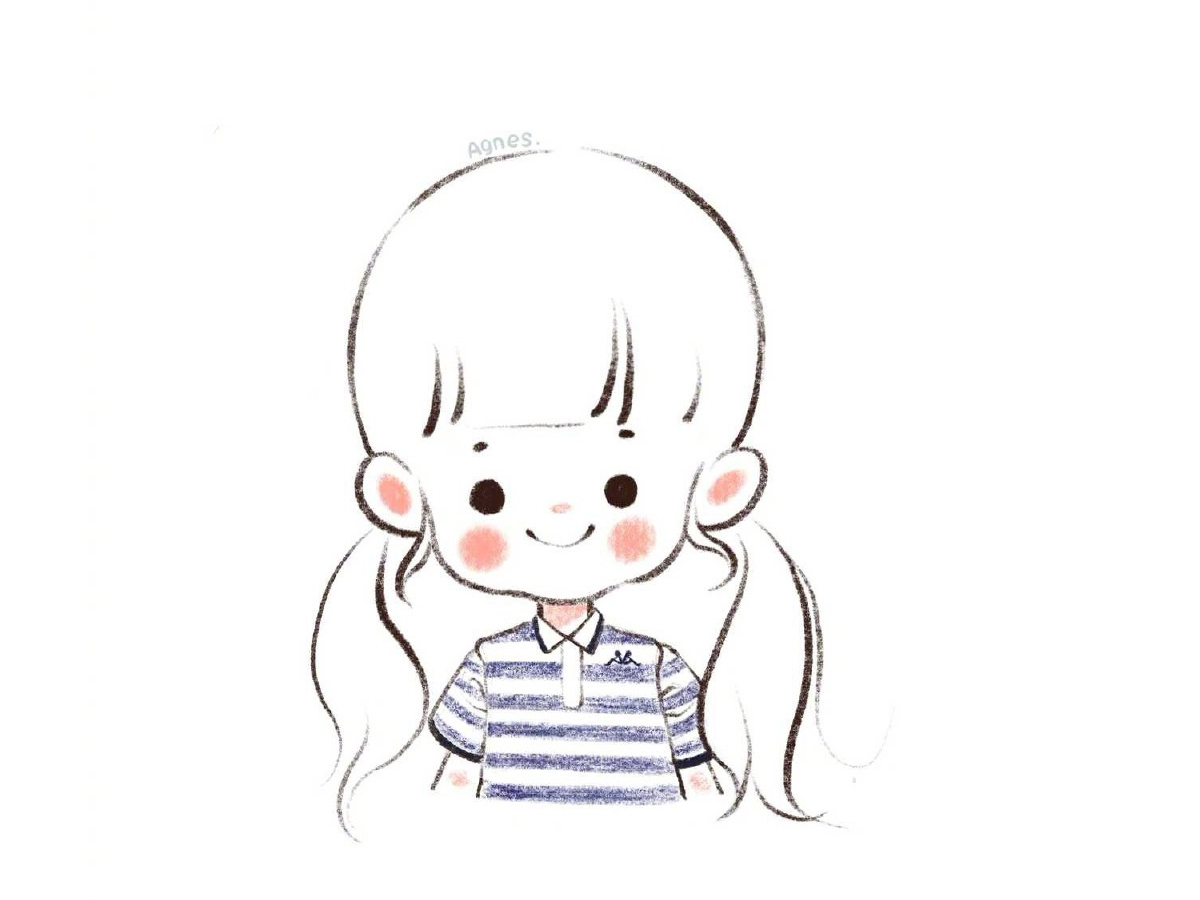 可爱小女孩简笔画图片-图9