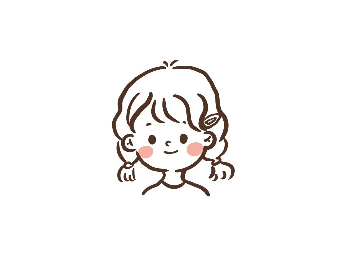 一组萌娃头像简笔画图片-图5