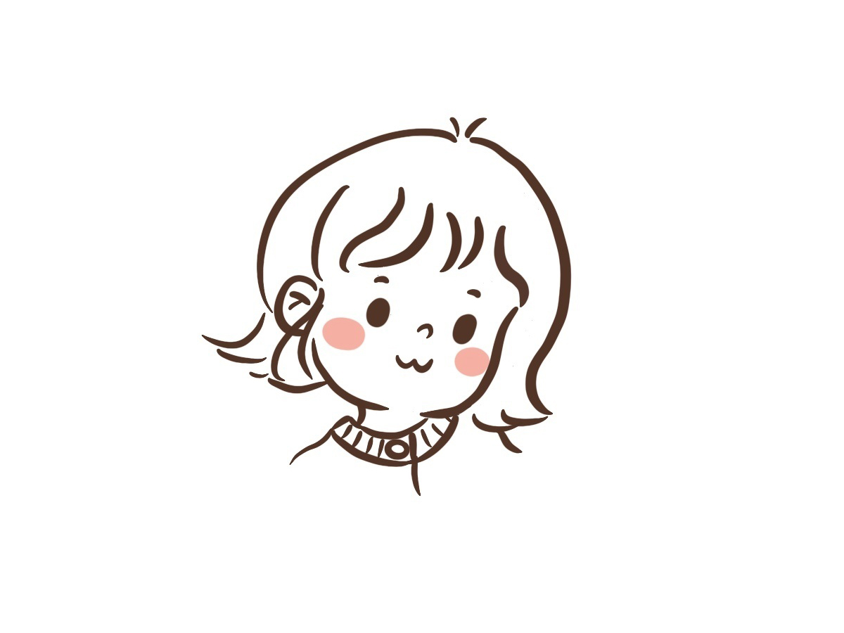 一组萌娃头像简笔画图片-图8