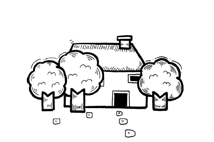 小房屋简笔画图片-图2