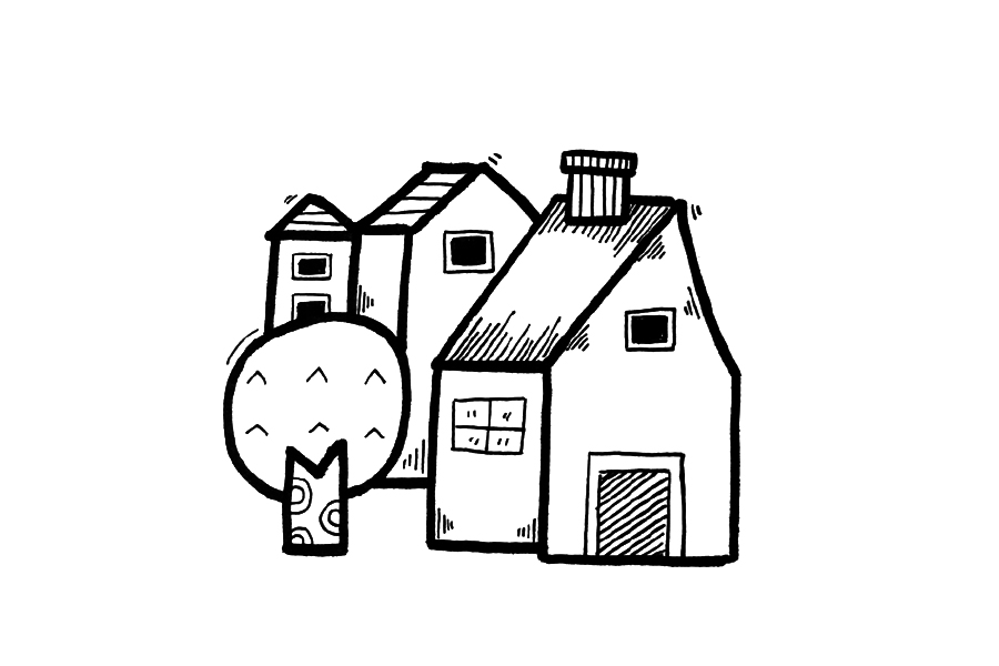 小房屋简笔画图片-图3