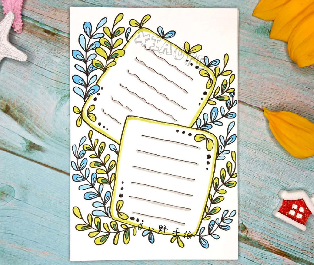 春天来了春天主题手抄报边框-图9