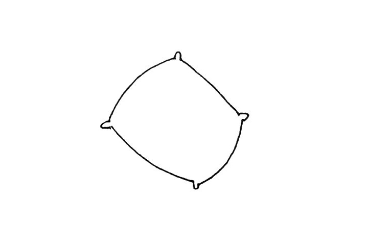 步骤2：在缺口处再画上一些小的半椭圆形。