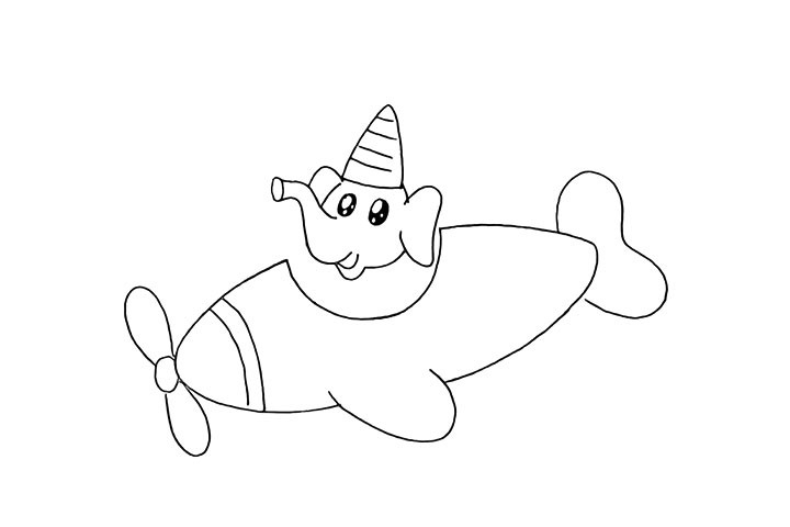 步骤9：它还戴了一顶长长的帽子.注意帽子上的纹理。