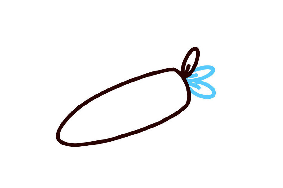 步骤4：继续画小叶子。