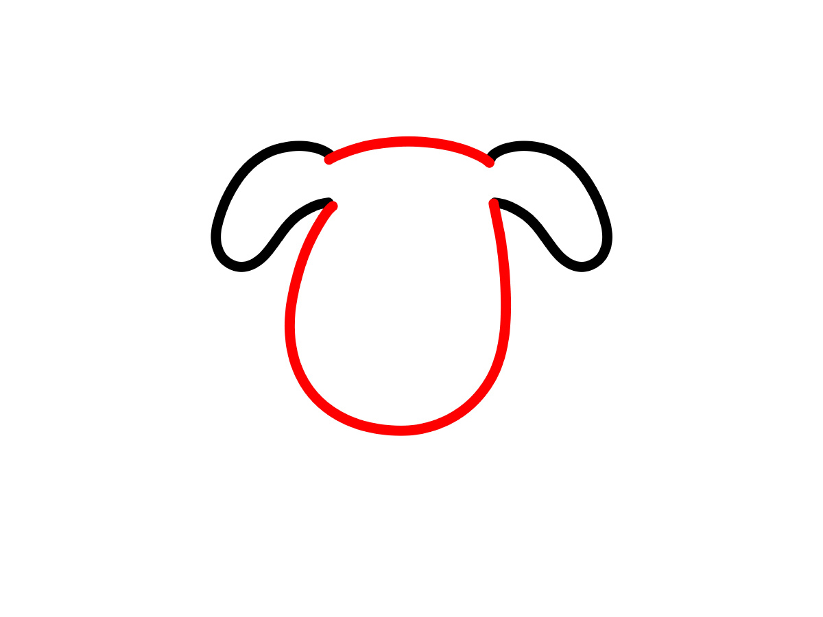 小黄狗简笔画画法教程-图3