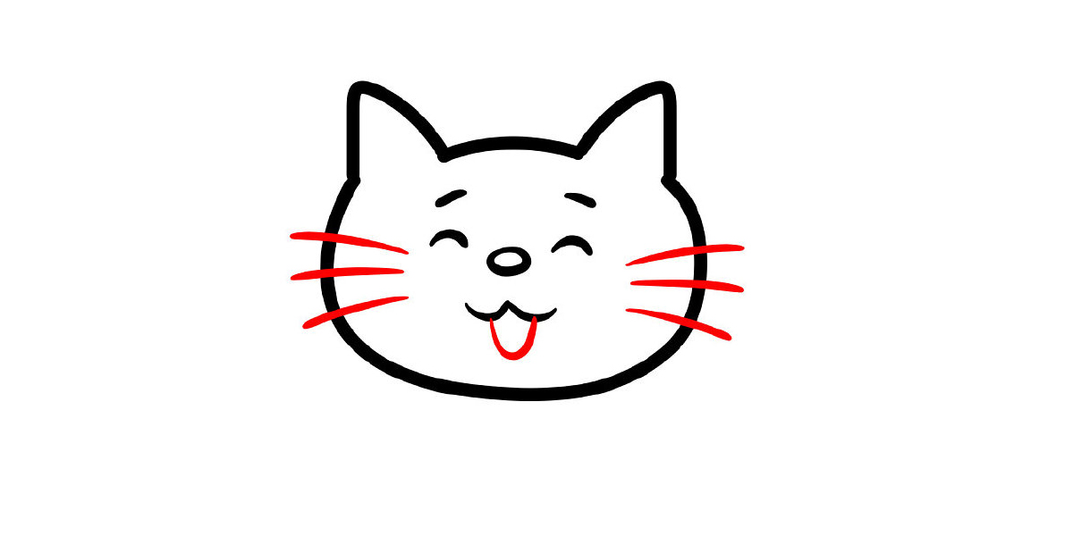 小橘猫简笔画画法步骤-图5