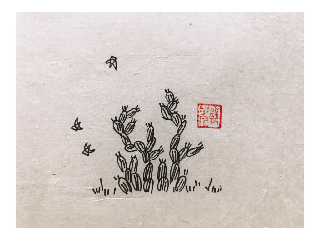 一组春天风景简笔画图片-图1