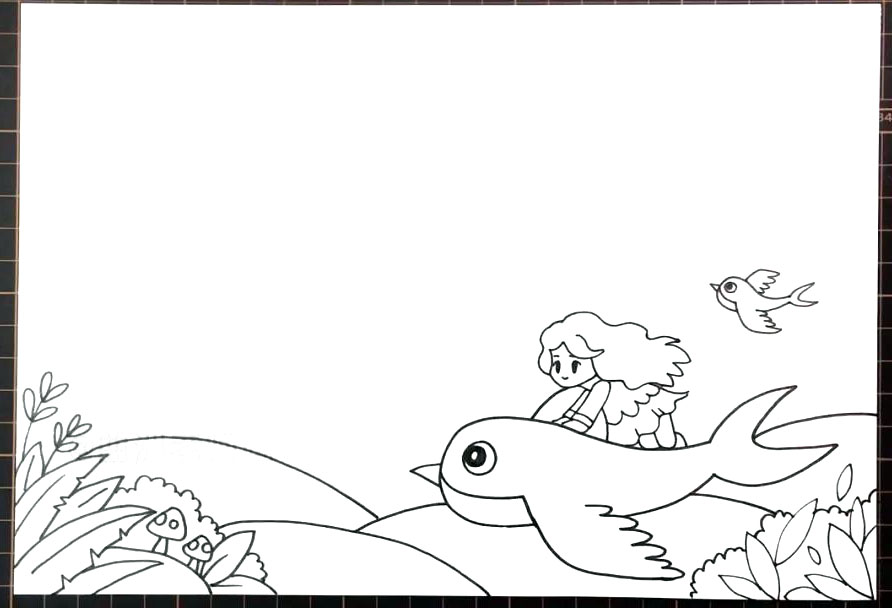 2020年春分手抄报步骤教程-图3