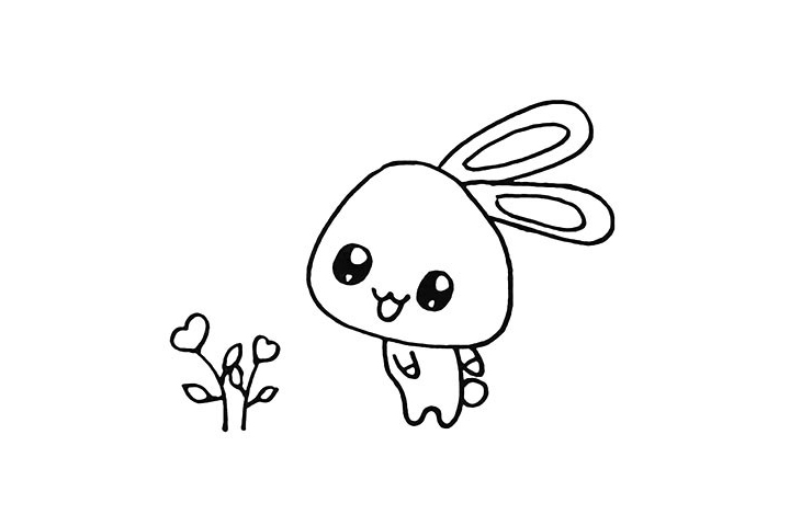 步骤7：然后在周围画一朵漂亮的鲜花。