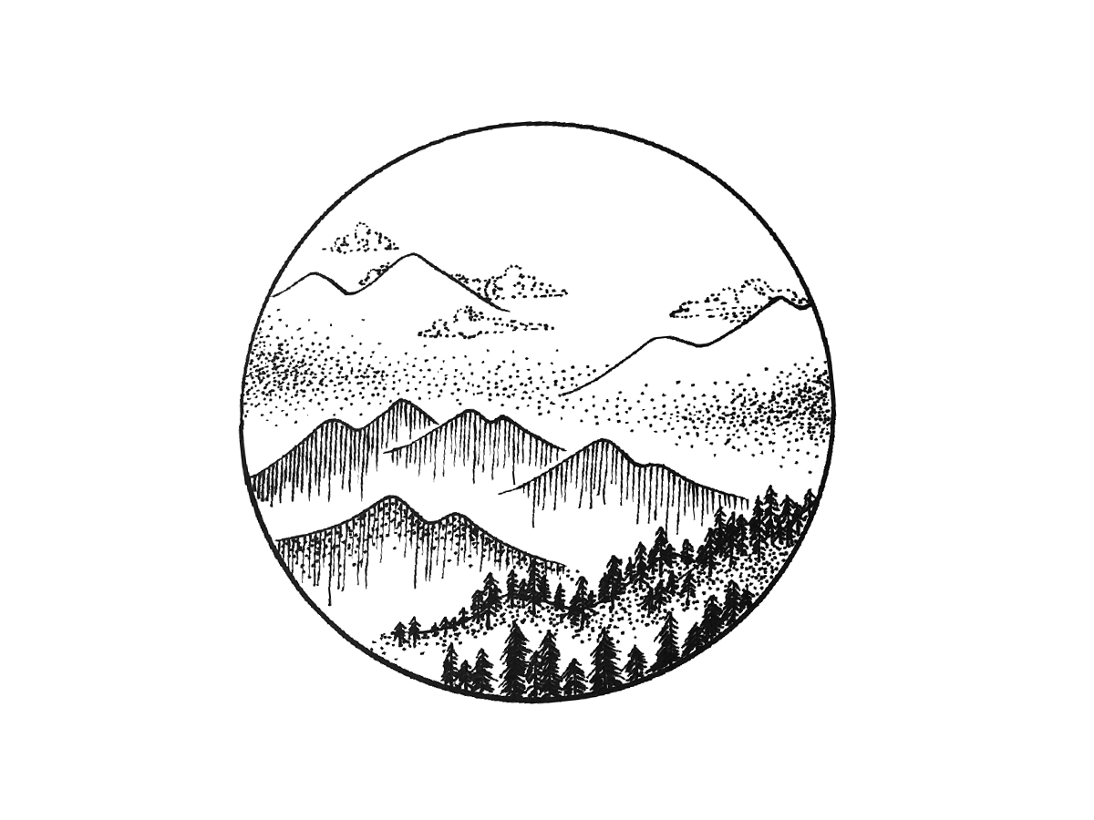 漂亮的风景简笔画图片-图7