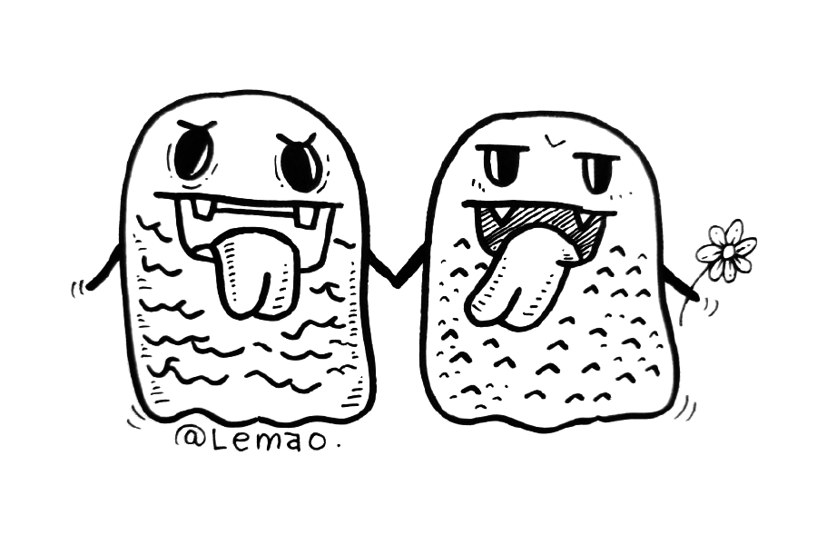 一组可爱小妖怪简笔画图片-图6