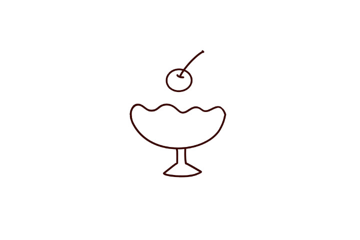 杯装冰淇淋简笔画教程-图3