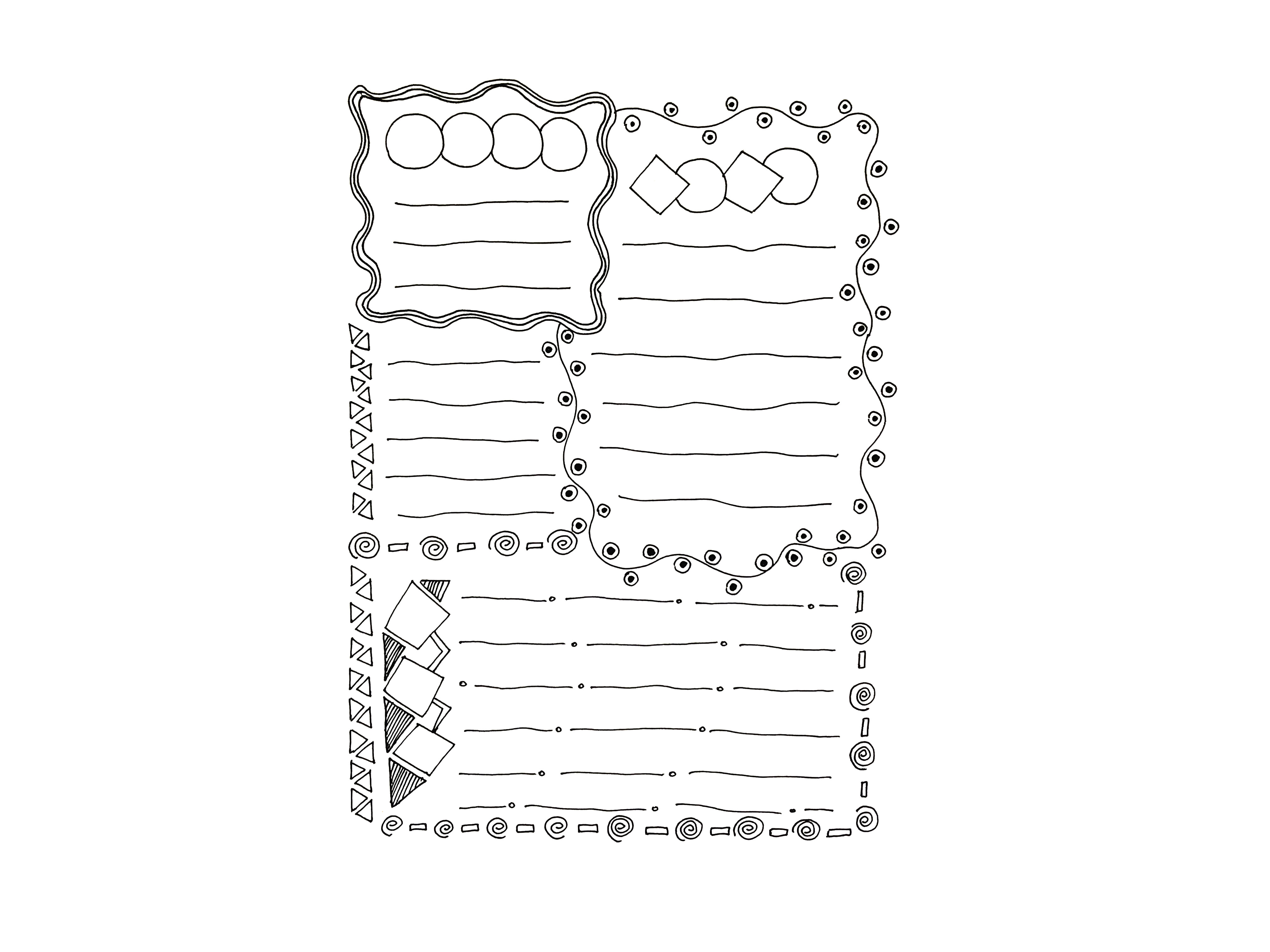 漂亮的春天手抄报花边设计-图1