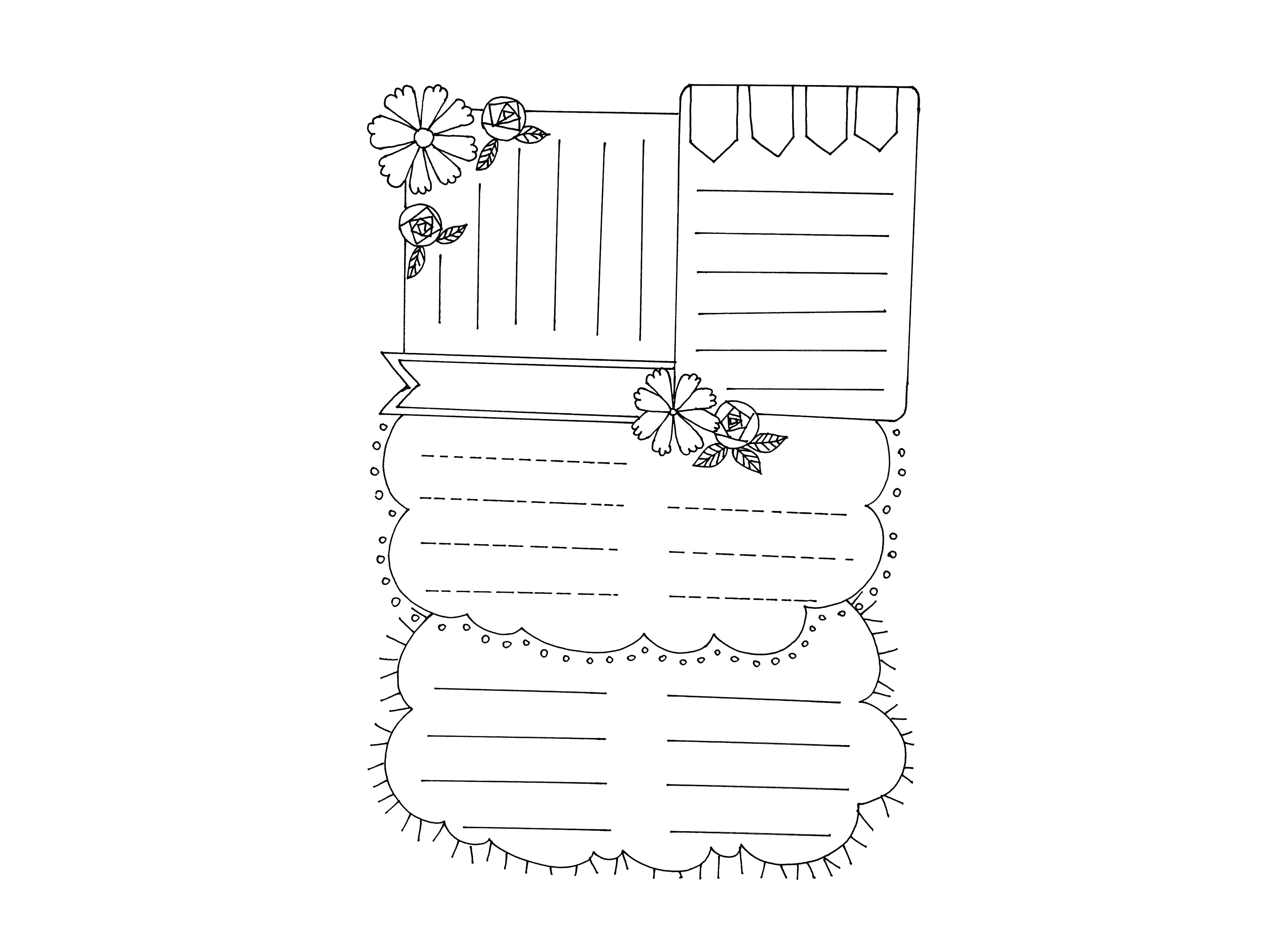 漂亮的春天手抄报花边设计-图3