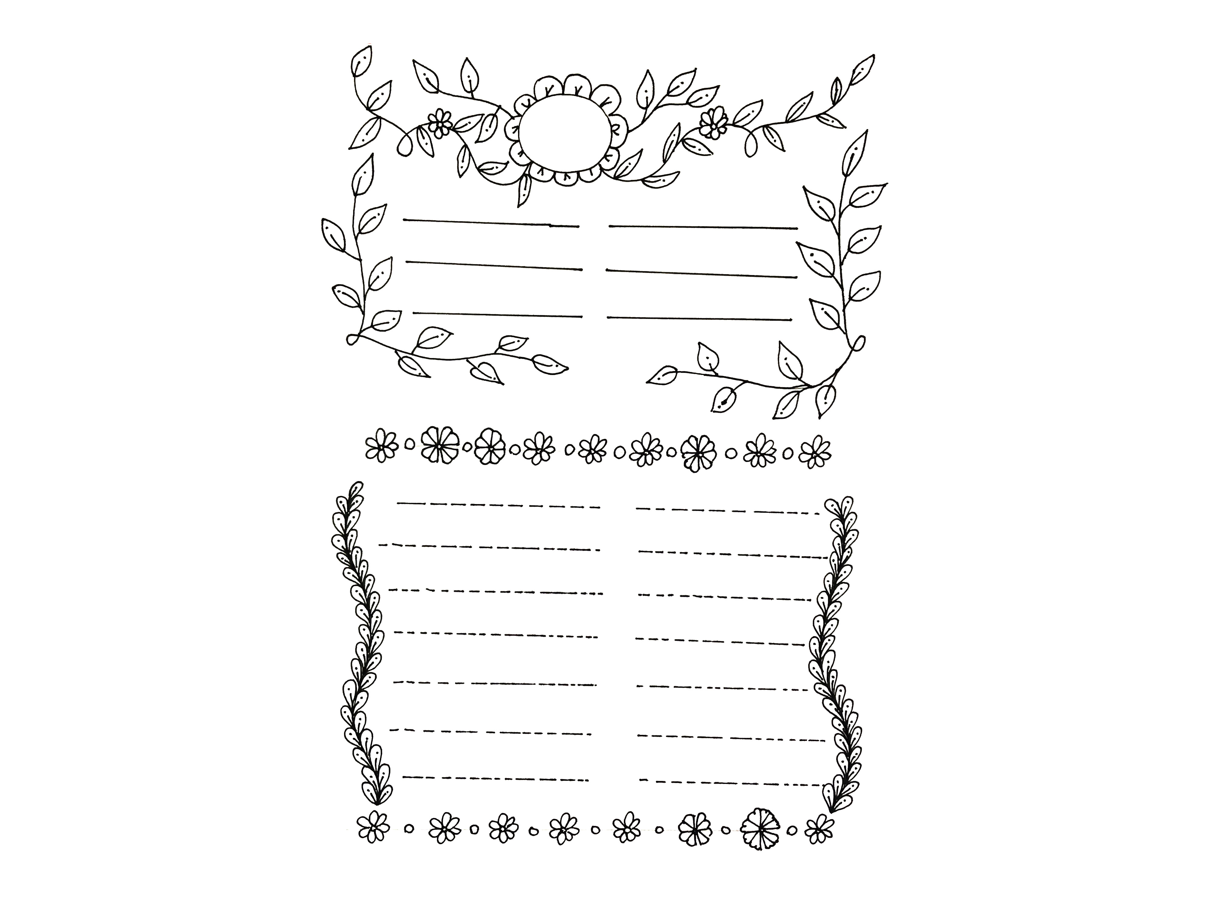 漂亮的春天手抄报花边设计-图8