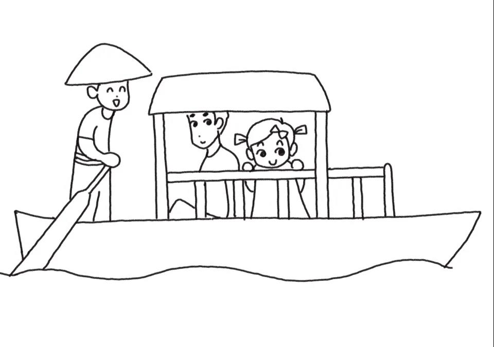 步骤5：接着画出一个一个大人。