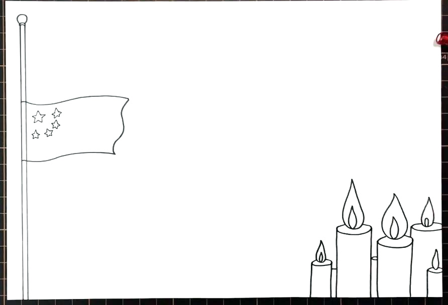 致敬英雄，家国永念手抄报-图2