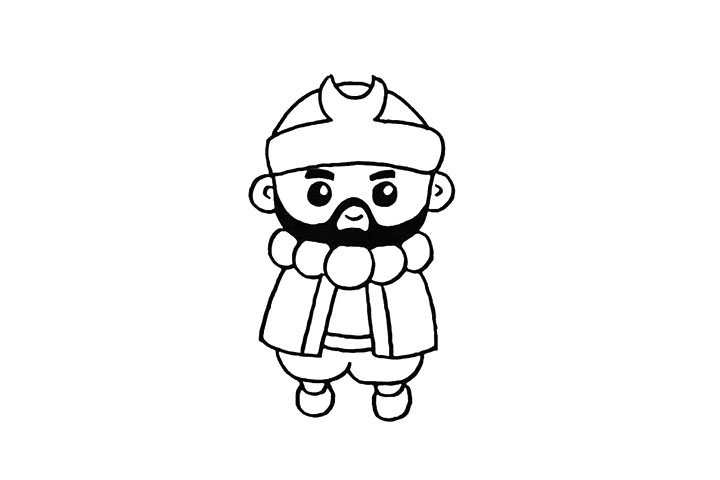 步骤10：别忘了他的腿和脚。