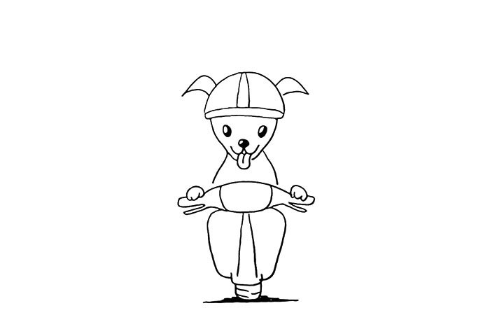 步骤10：以及摩托的轮子和地面的阴影部分。