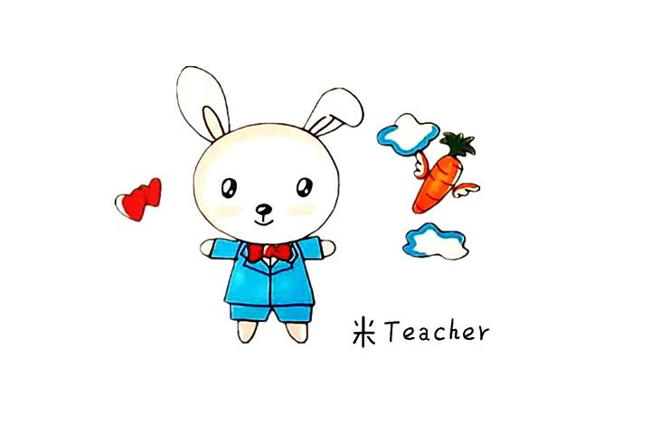 爱吃胡萝卜的小兔子简笔画教程