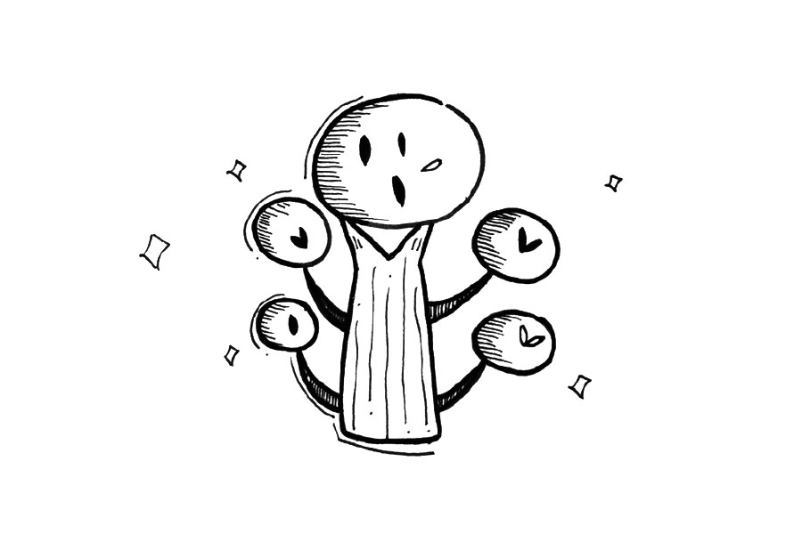 一组可爱的小树简笔画图片-图7