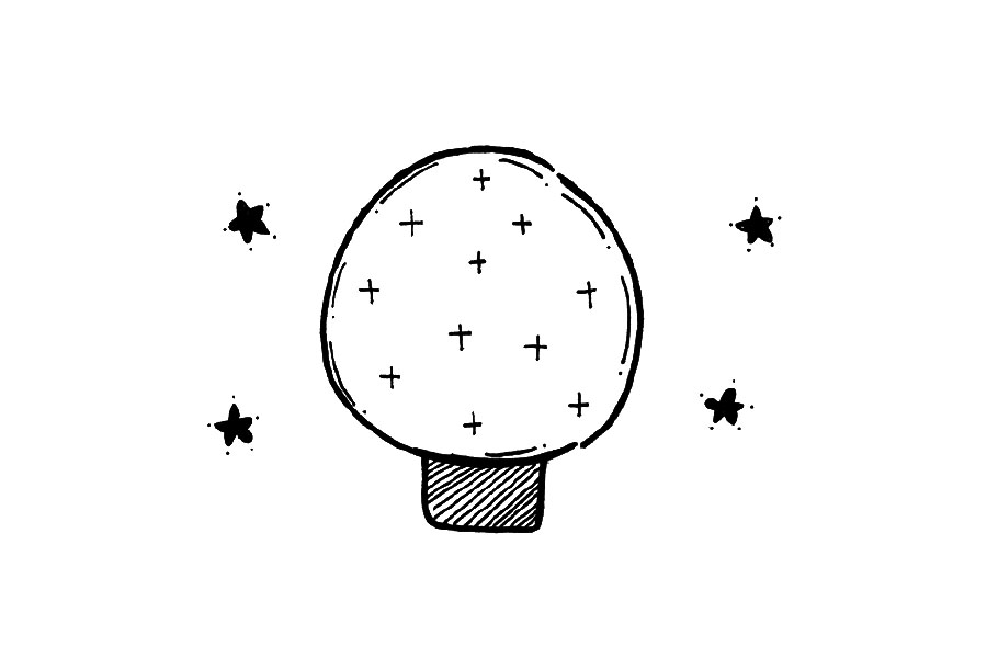 一组可爱的小树简笔画图片-图8