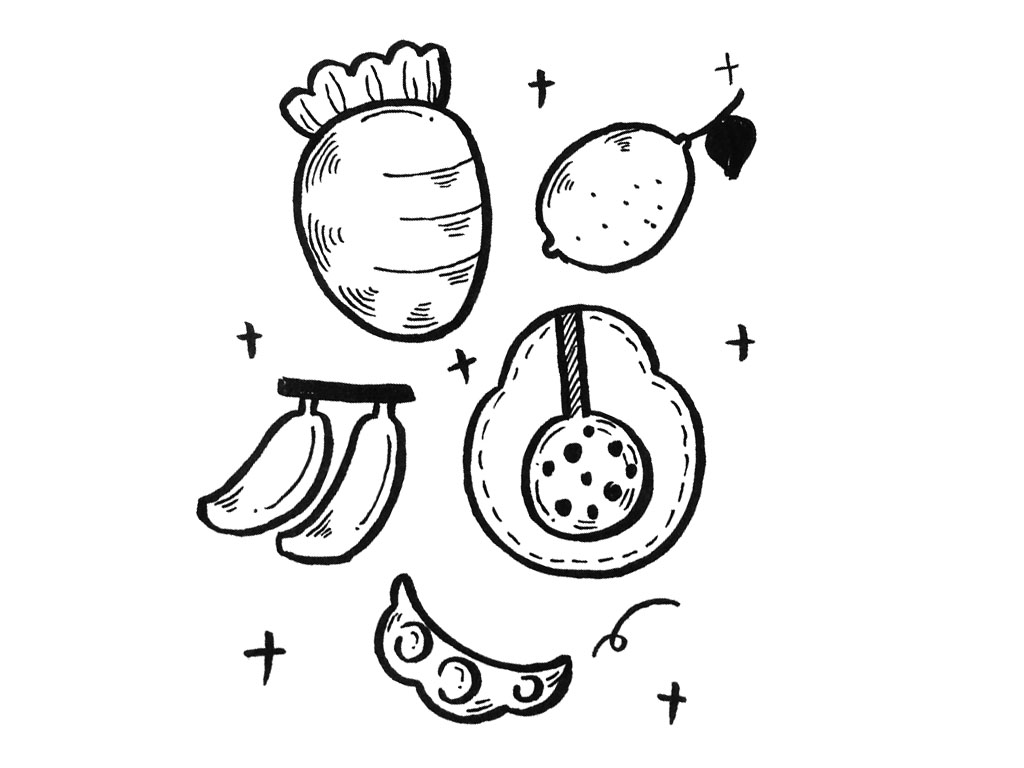 蔬菜水果简笔画图片-图4