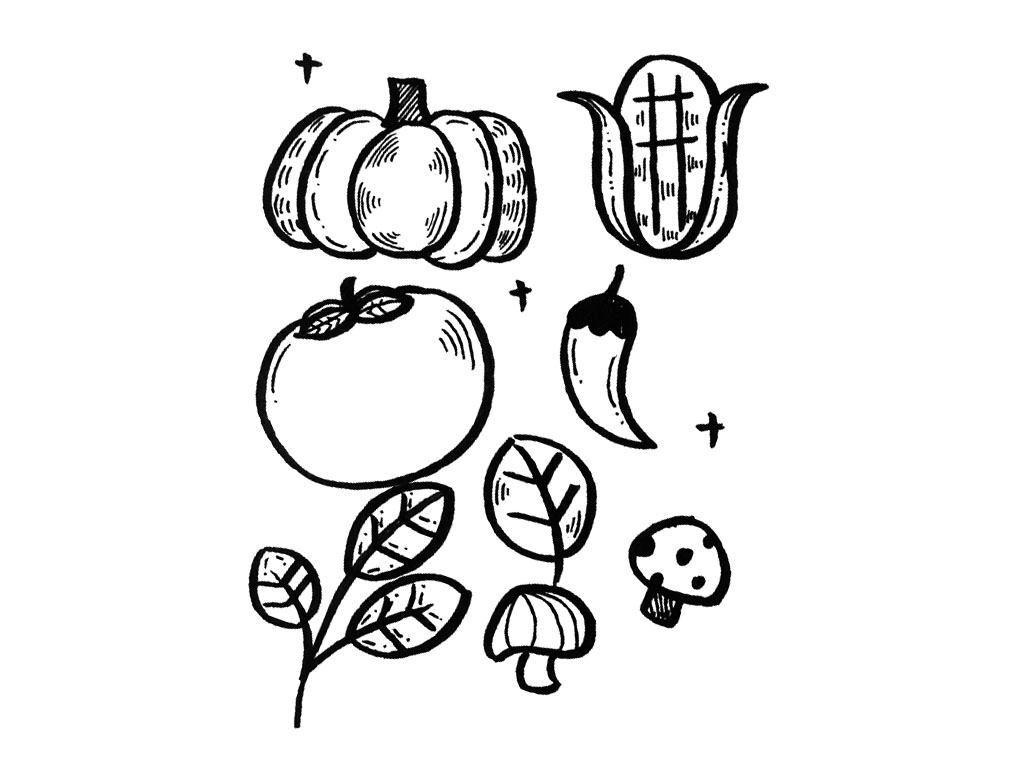 蔬菜水果简笔画图片-图7