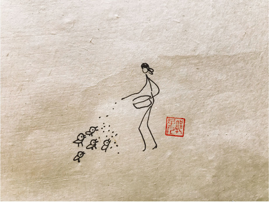 乡村生活风景简笔画图片-图7