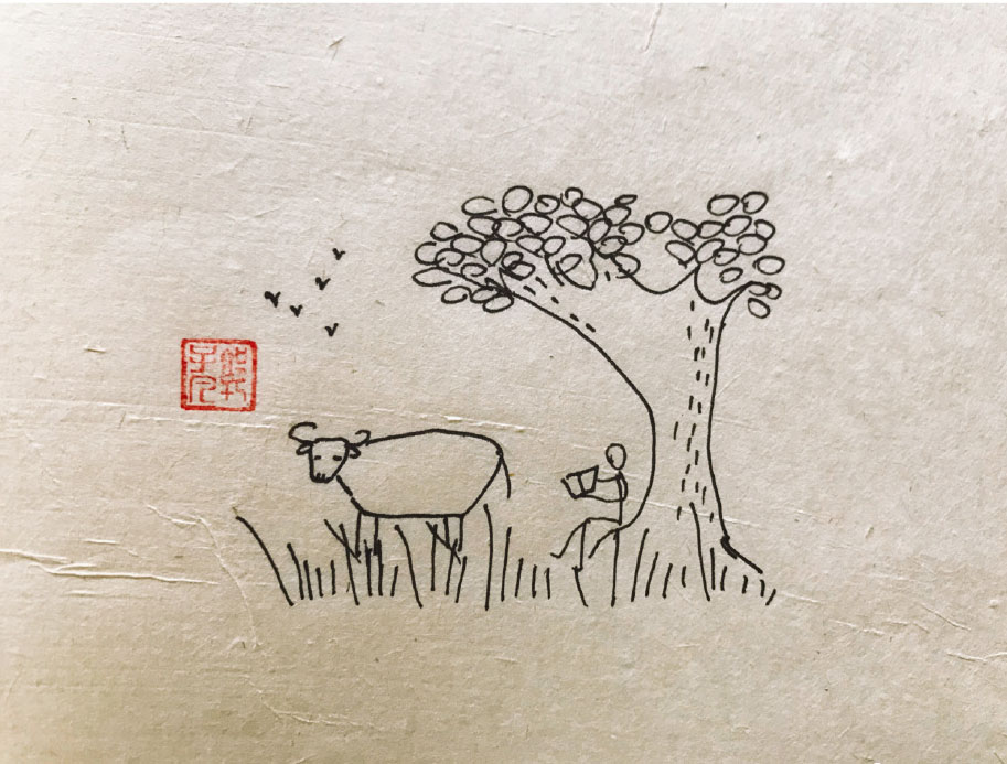 乡村生活风景简笔画图片-图9