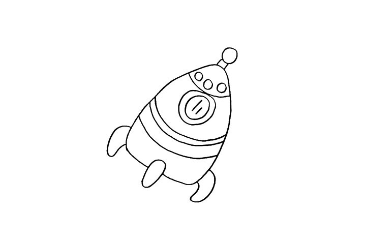 步骤5：接着勾勒出她长长的卷发.还有一个蝴蝶结的发夹。