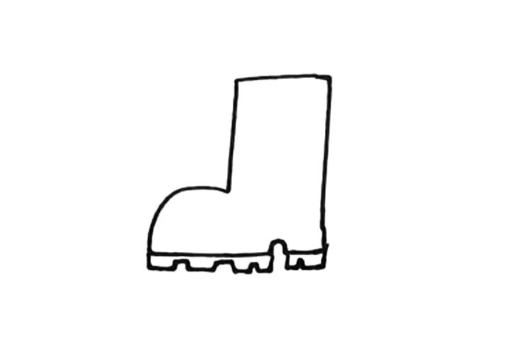 步骤2：画出鞋子的形状