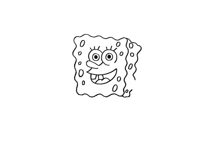 步骤5：接着用小圆圈装饰一下脸颊。