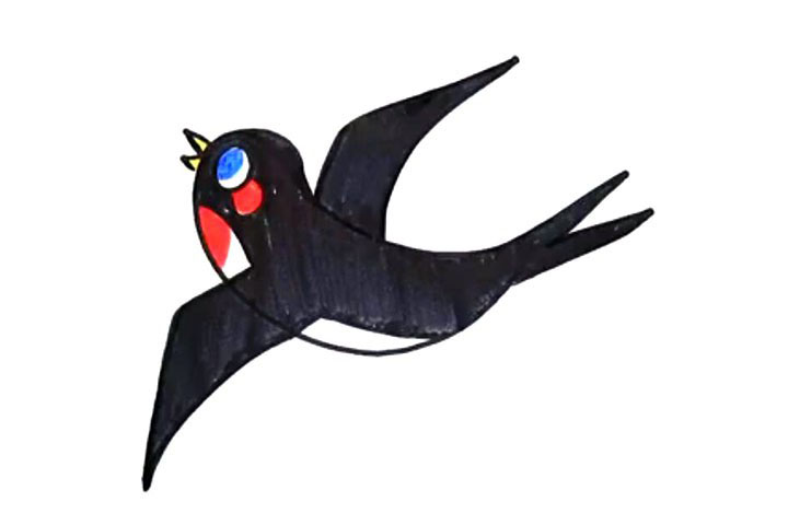 燕子简笔画教程